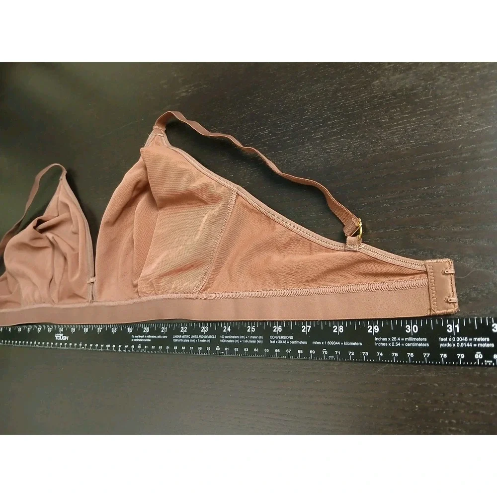 All You Lively Women's‎ 3 Mesh Trim Wireles Bralette Rust Color #529C